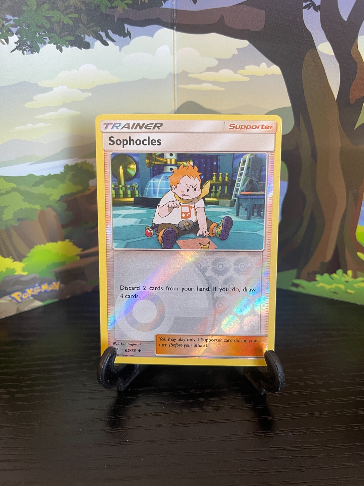 Sophocles 65/73 - Shining Legend - Uncommon - Reverse Holo - Pokemon Card - LP