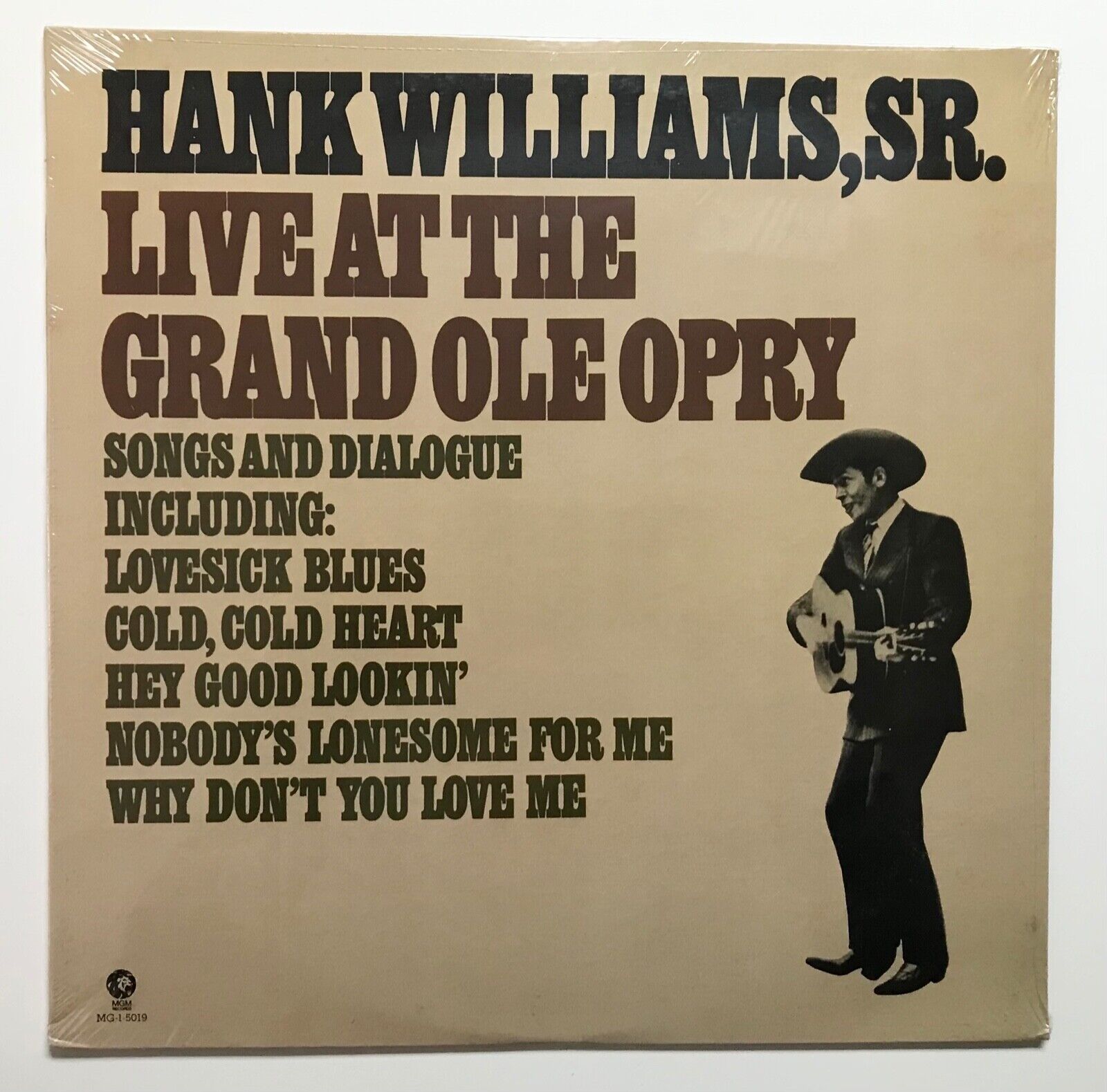 HANK WILLIAMS: Live at the Grand Ole Opry (Vinyl LP Record Sealed)