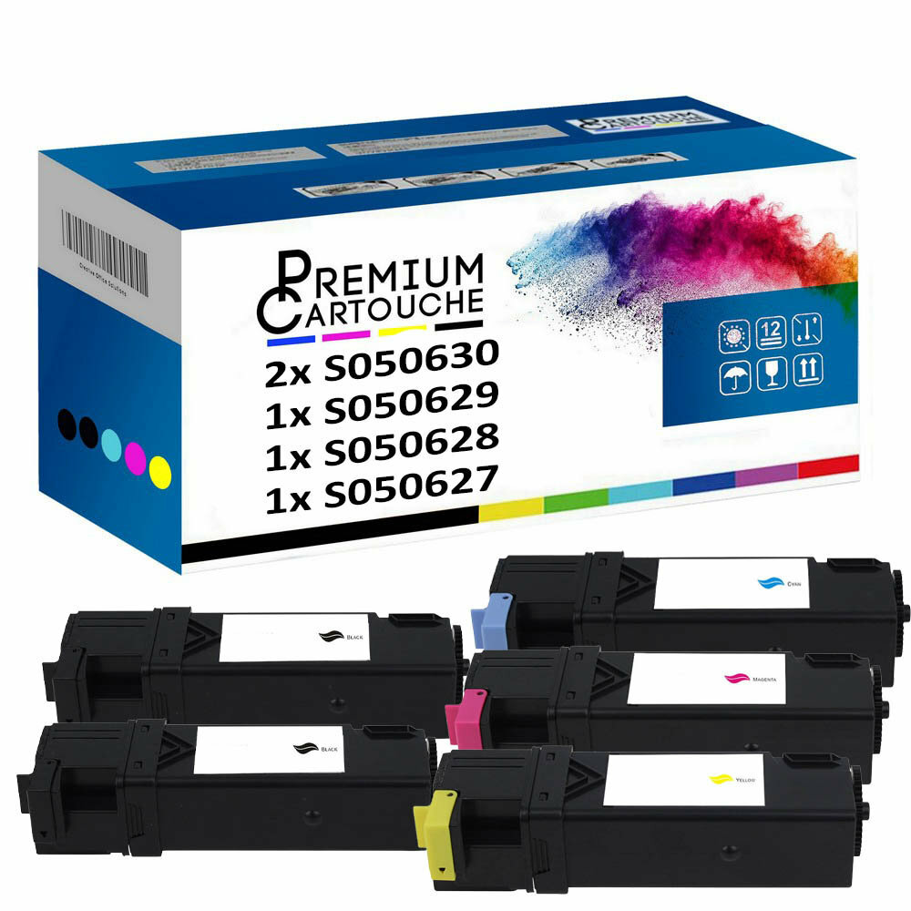 Cartouche toner laser C13S050630 C13S050629 C13S050628 pack de 5 pour impression pro