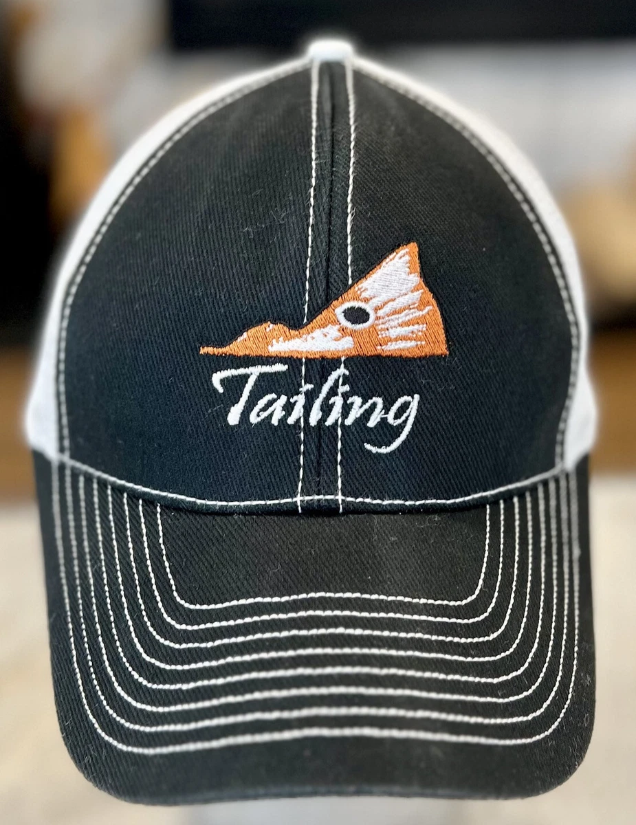 Tailing Redfish Fishing Men’s Strapback Hat Trout Red Tail Black Cat Fish  Cap