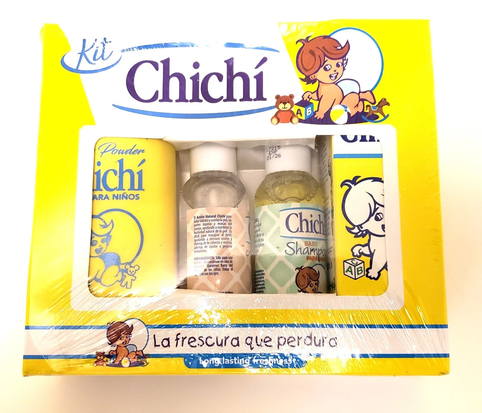Chichi Kit (Baby Cologne 8oz + Baby Powder 8oz + Baby Oil 4oz + Baby Shampoo 4oz
Opens in a new wind