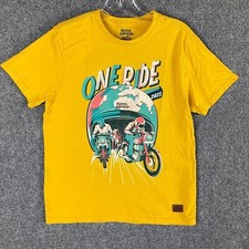 Royal Enfield Shirt Men's Small Yellow Short Sleeve One Rise 2021 100 Cotton