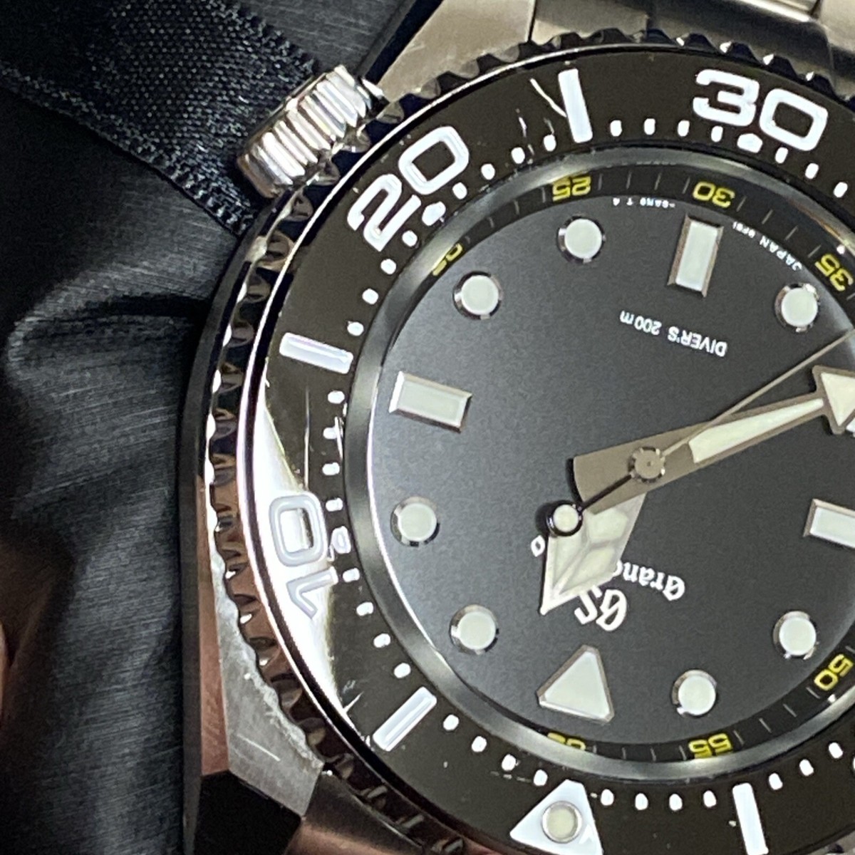 Grand Seiko Sport Collection SBGX335 Divers 200m Black Dial Watch