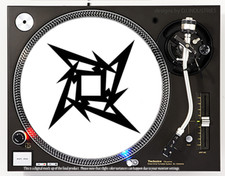 Metallica Star - 7"-12" DJ slipmat slip mat LP turntable record player