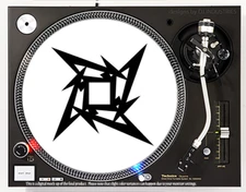 Metallica Star - 7"-12" DJ slipmat slip mat LP turntable record player