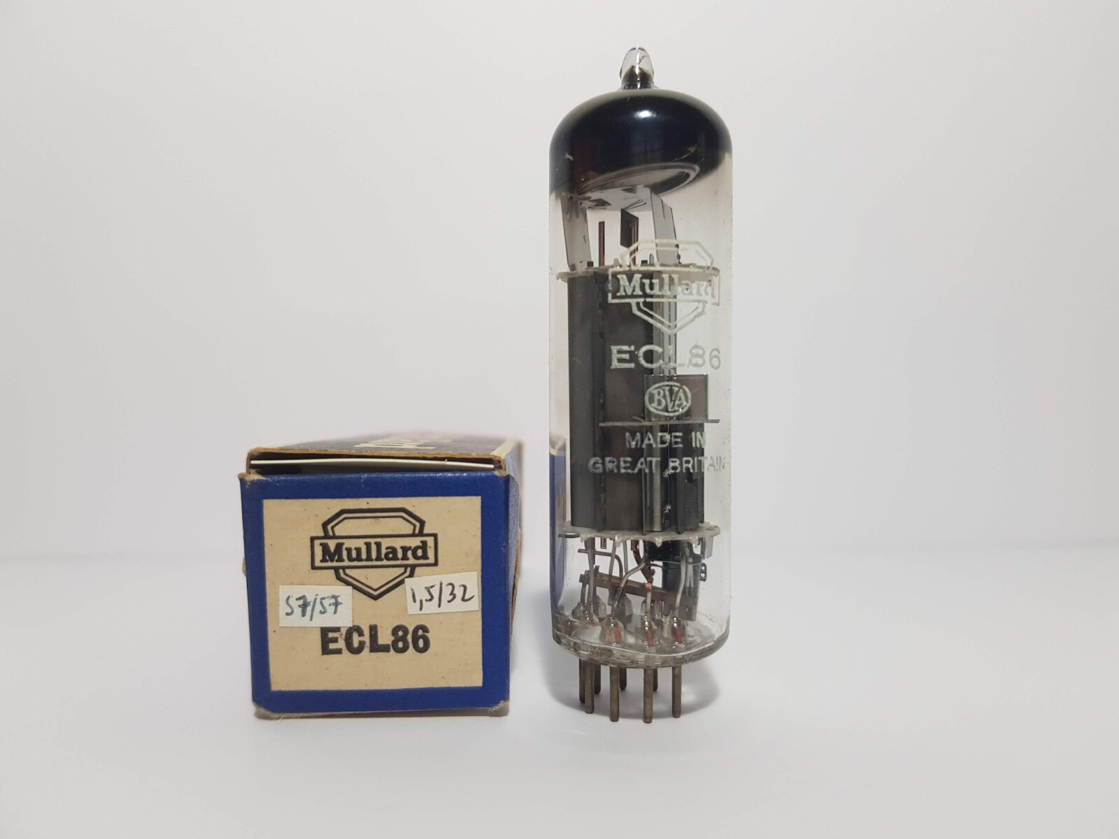 Tube ECL86 Mullard 6GW8 WS2 NOS NIB lampe audio originale testée TV7D