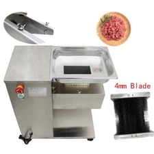 550W 110V Meat Cut Machine QE Stainless Steel Meat Slicer with 0.15''(4mm) Blade