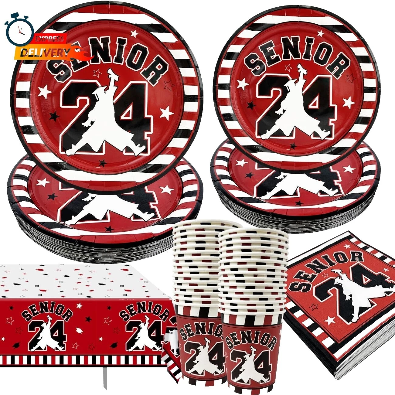 Fiesta de graduación de papel A Cuadros Vajilla & serveware