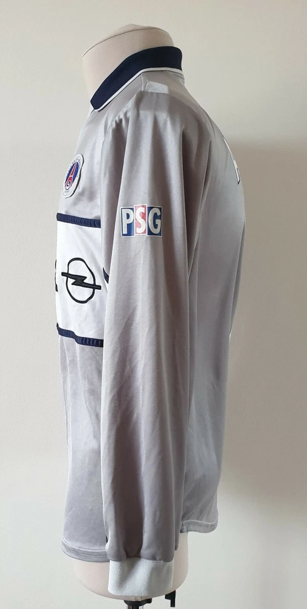 PSG Maillot Anelka 2000 2001 Home Replica Made in Italy Vintage Opel Paris  Ligue 1 Football Homme - Gabba Vintage