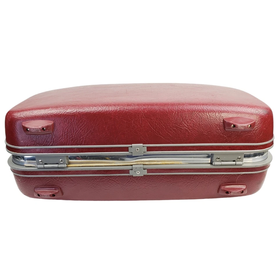 EQUIPAJE DE VIAJE SAMSONITE PROFILE II marrón rígido de colección con asa 20" w x 14" T Foto 4 de 4