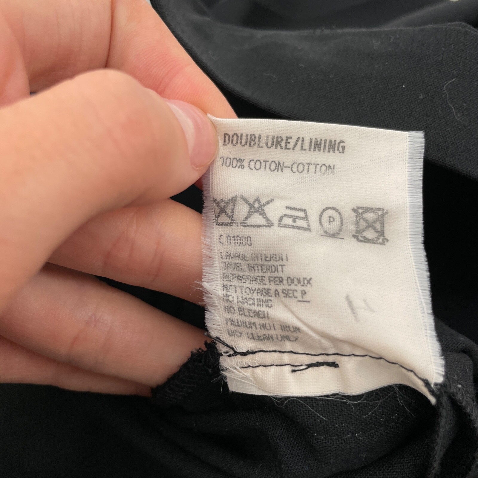 Pantalone pantalone lana nero Yves Saint Laurent donna taglia 38 6 made in France YSL