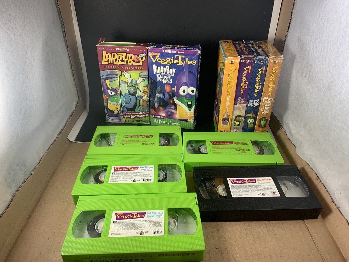 Big Idea Veggie Tales Christian Animated Cartoon Mixed VHS Video