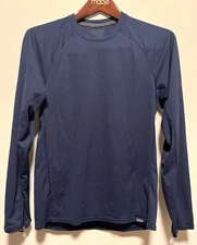 Patagonia Midweight Capilene Baselayer Long sleeve Pullover Polartec Small Blue
