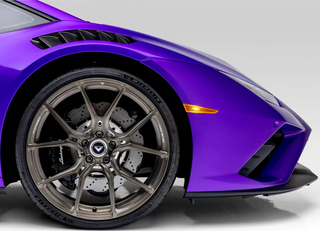 20/21" VORSTEINER VPX 101 LIQUID SMOKE STAGGERED WHEELS FOR LAMBORGHINI HURACAN