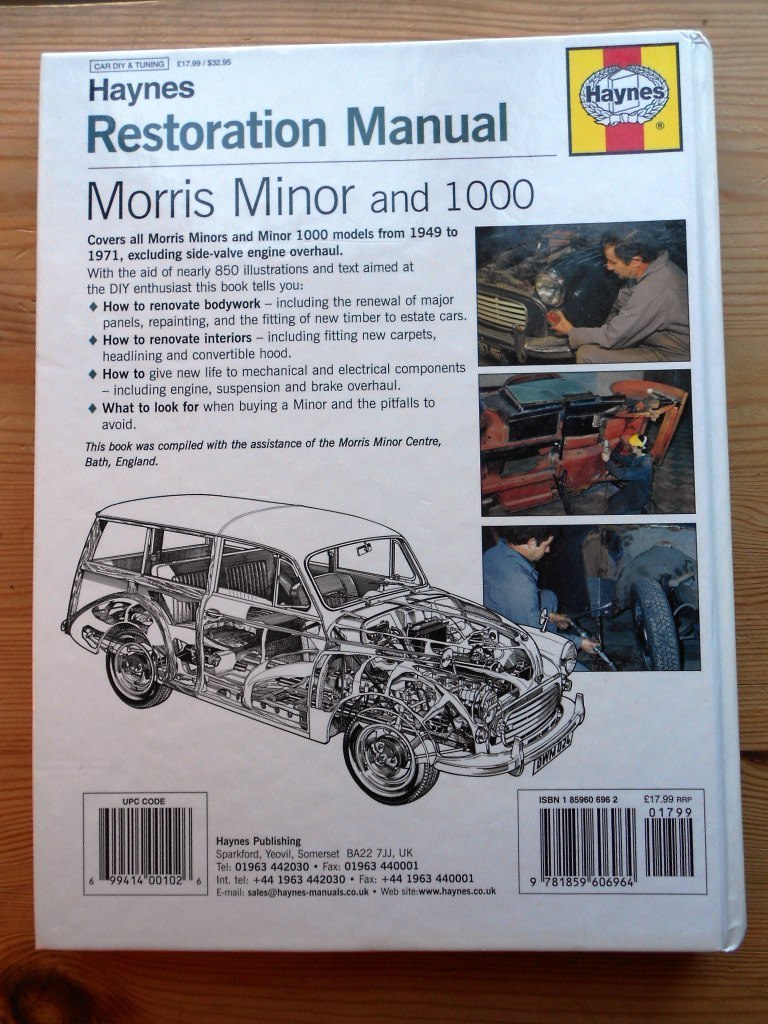 MORRIS MINOR AND 1000 HAYNES RESTORATION MANUAL ~ PORTER ~ 12 pics | eBay