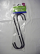  Pkg of 2 8" Indoor/Outdoor Coated Metal S-HOOKS Tools Bird Feeder/House, Plant
