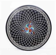 18" Table Marble Inlay Top pietra Dura Home garden coffee dining  Decor b28