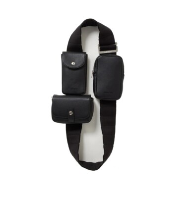 NWT Ambush Black Cargo Utility Multi Pouch Sash Crossbody Sling Belt Bag [RARE]