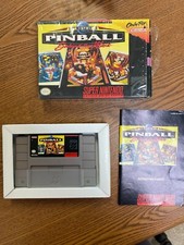 Super Pinball: Behind the Mask (Nintendo SNES, 1994) Complete W/ Manual In Box