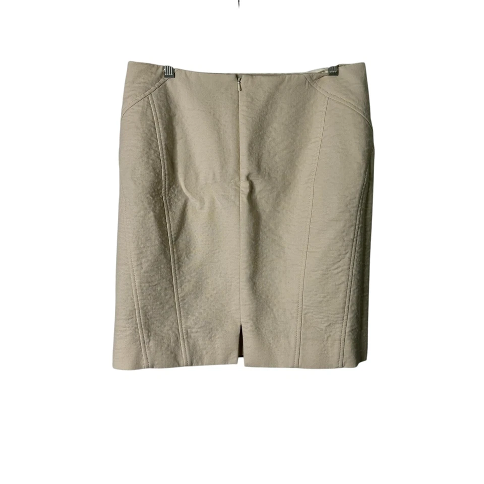 Worth New York Conjunto Falda Talla 8 Marfil Chaqueta Larga Línea Falda Mezcla Lana 2 Piezas LEER Foto 4 de 4