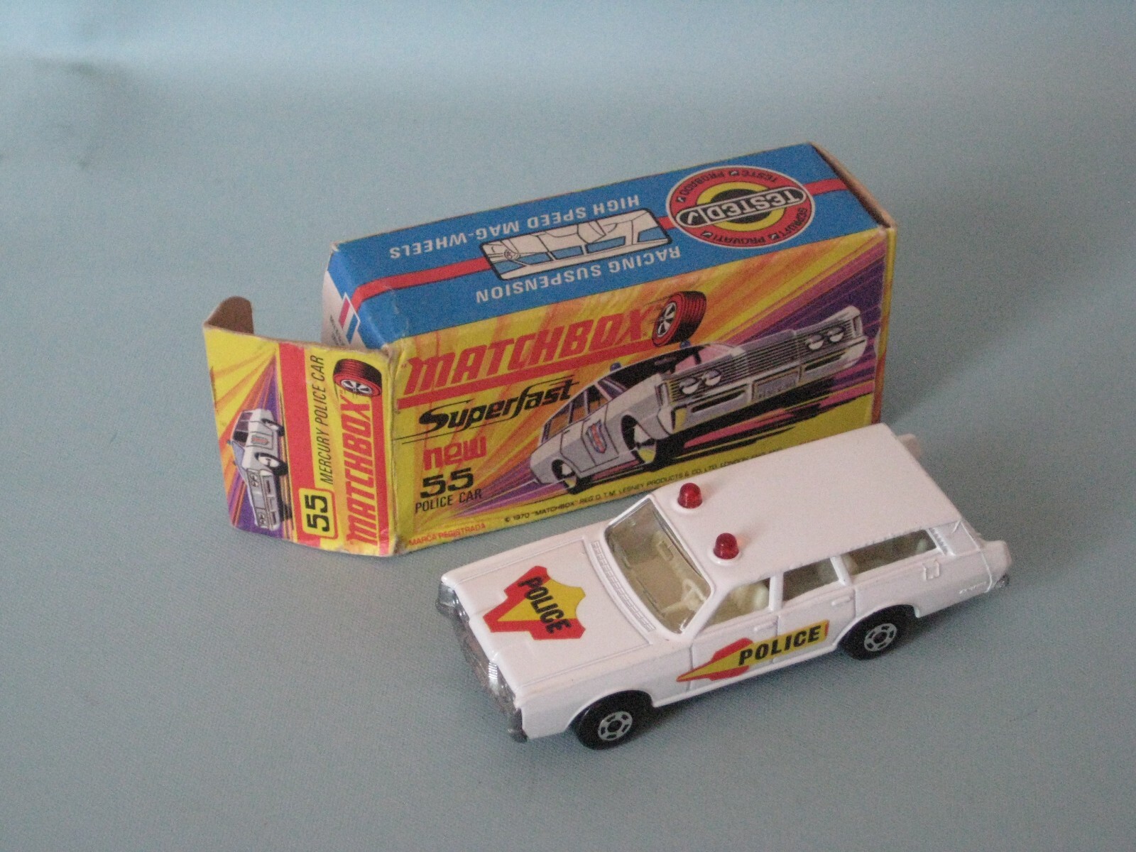 Matchbox 55d, Mercury Police Car - Free Price Guide & Review