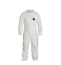 24 pcs Dupont Ty120swhlg002500 Collared Disposable Coveralls large White Tyvek R