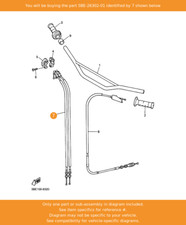 YAMAHA Throttle Cable Assy, 5BE-26302-01 OEM WR400F