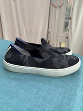 ROTHY'S Womens Shoes Size 6 Gray Black Camo The Original Slip On Sneaker