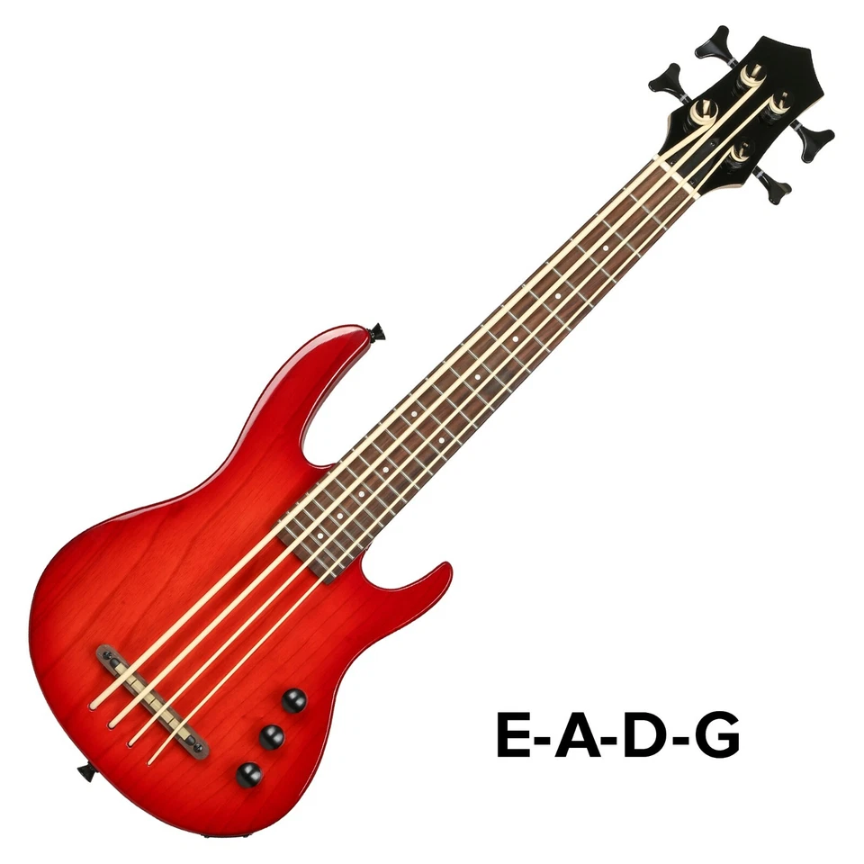 Batking Ukulele Electric Bass Uke Aquila String F/Italy EADG Rosewood Fretboard - Image 2 of 4