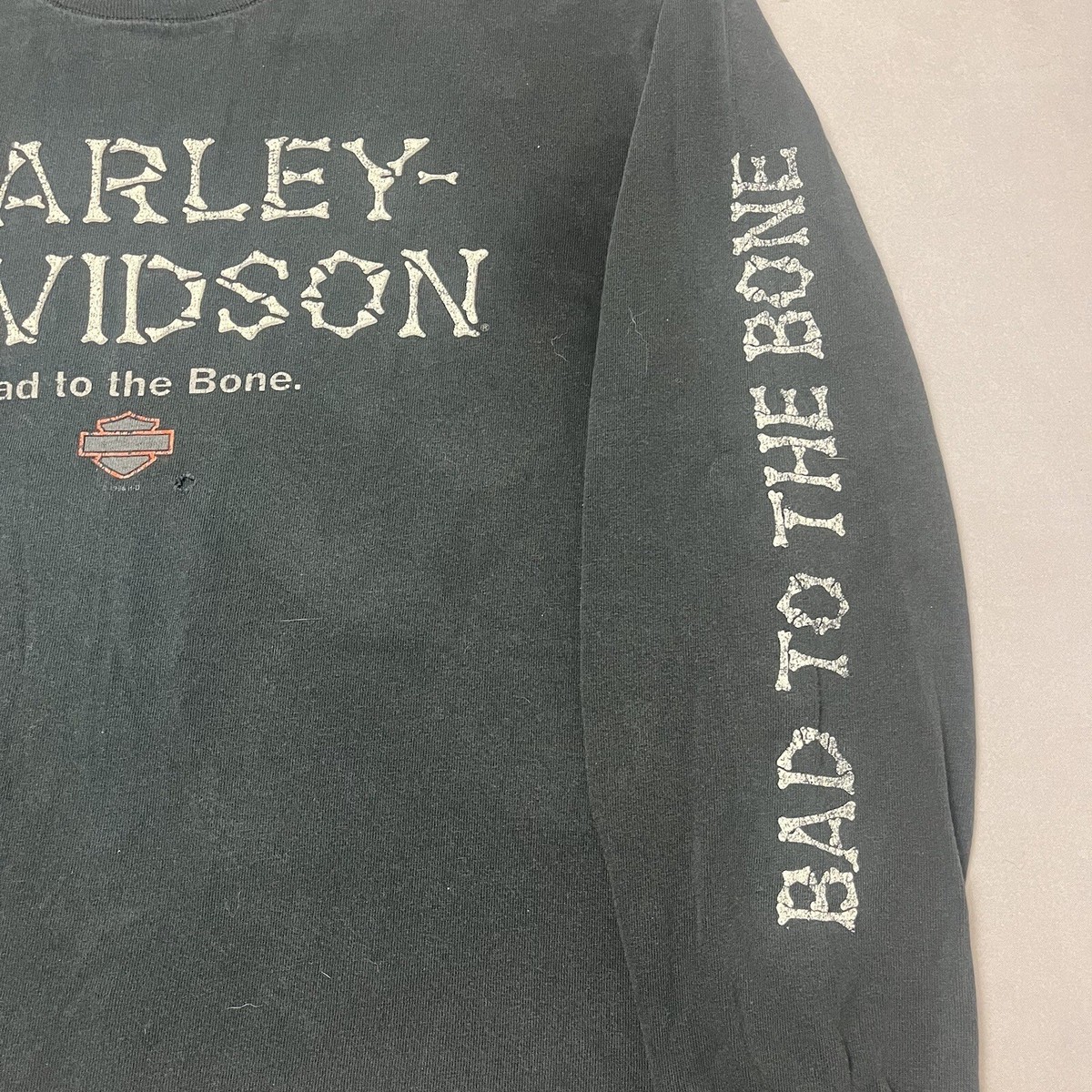 Vintage 90s Harley Davidson Bad To The Bone Long Sleeve Vintage 90s Harley Davidson Bad To The Bone Long Sleeve