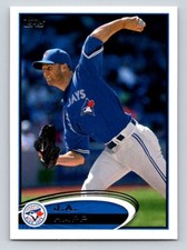 2012 Topps Update #US286 J.A. Happ Toronto Blue Jays