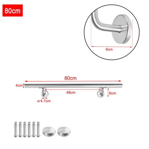 Edelstahl Geländer Wand Handlauf Treppe Haltegriff Balkongeländer Innen & Außen - Bild 13 von 19