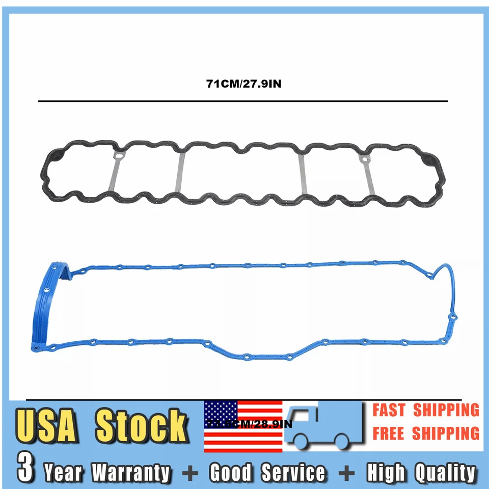 For Jeep Cherokee 4.0L 2000-2001 Jeep Wrangler 4.0L OS34308R Oil Pan Gasket Kit - Image 2 of 4