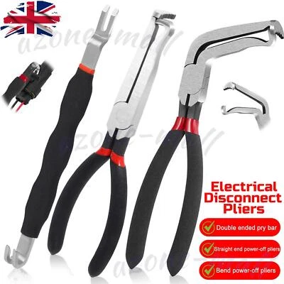 VICHIRSKIT 3x Electrical Connector Disconnect Pliers for Cars Automotive Plug Removal Tool