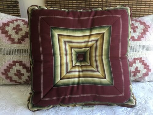 Waverly Reversible Mitered Stripe Throw Pillow 16” EXCELLENT Qtys AVAILABLE - Picture 2 of 11