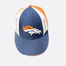 Rare HTF Denver Broncos Reebok NFL On-Field Fitted Cap Hat Size 7 1/8