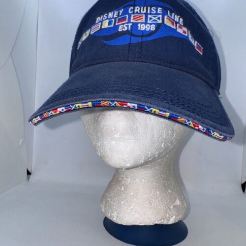 Disney Cruise Line Navy Blue Strap Back Hat Baseball Cap - NEW - Picture 2 of 5