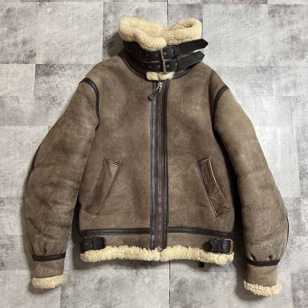 AVIREX Type B-3 Men's shearling jacket Brown Size 36 free AVIREX Type B-3 Men's shearling jacket Brown Size 36 free
