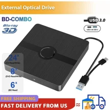 External Blu-ray Drive USB 3.0 and Type-C BD Combo Burner 3D Optical Drives