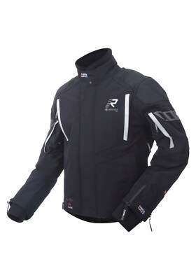 Motorrad Rukka Shield-R GTX-Jacke Herren (schwarz/silber) Farbe: Gr: 52