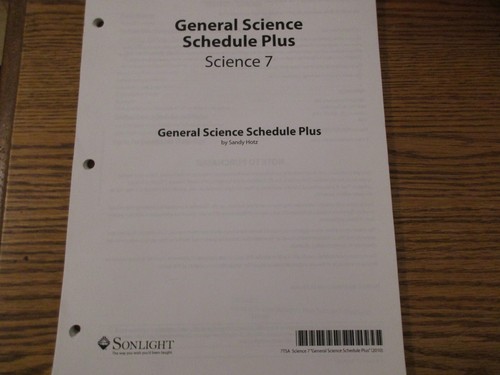 Sonlight General Science Schedule Plus-Science 7 | eBay