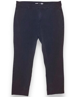 Old Navy Pants Women's 16 Gray Pixie Skinny Dark Wash High Rise Preppy Ladies
