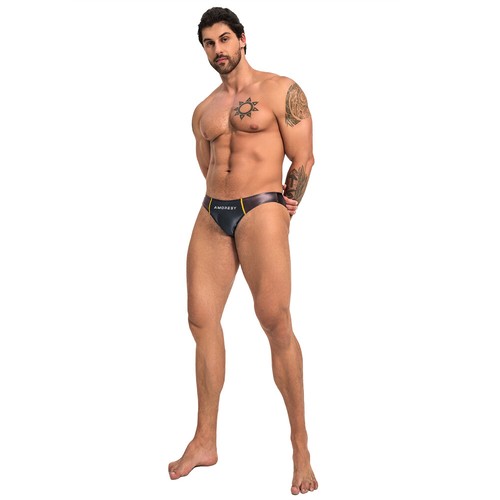 AMORESY Hombres Calzoncillos Brillantes al Aceite Knickers Ropa Interior Suave Elastizado Calzoncillos Deportes - Imagen 10 de 27