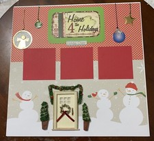 Home 4 The Holiday-12 x 12 premade scrapbook page