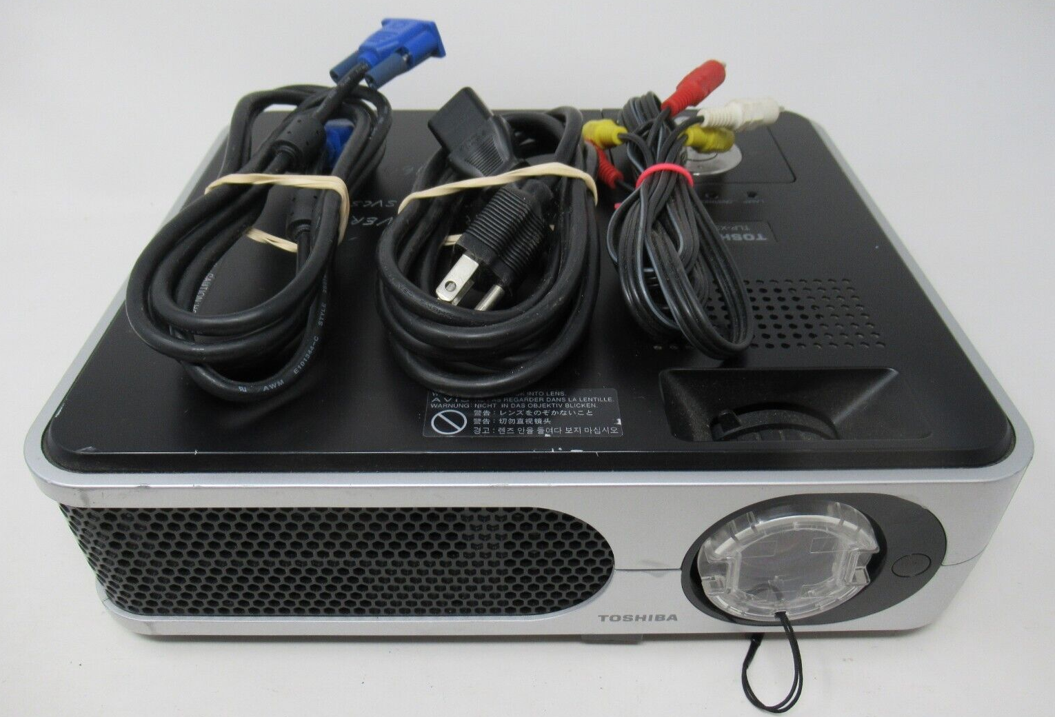 TOSHIBA LCD PROJECTOR TLP-X3000A, LCD XGA 3000 LUMENS, S-VIDEO VGA COMPOSITE