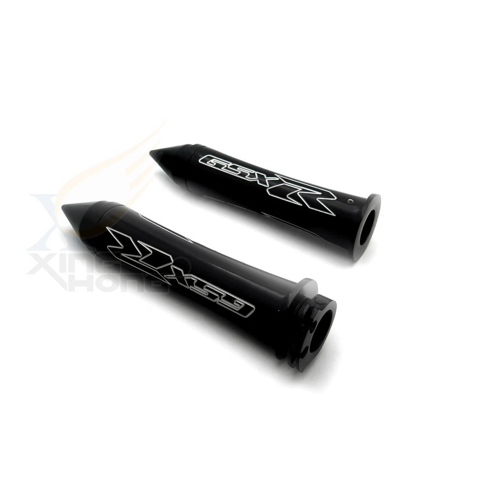 Empuñaduras de manillar negras 7/8" para 03-06 Suzuki GSXR600 GSXR750 GSXR 1000 1300 Foto 3 de 4