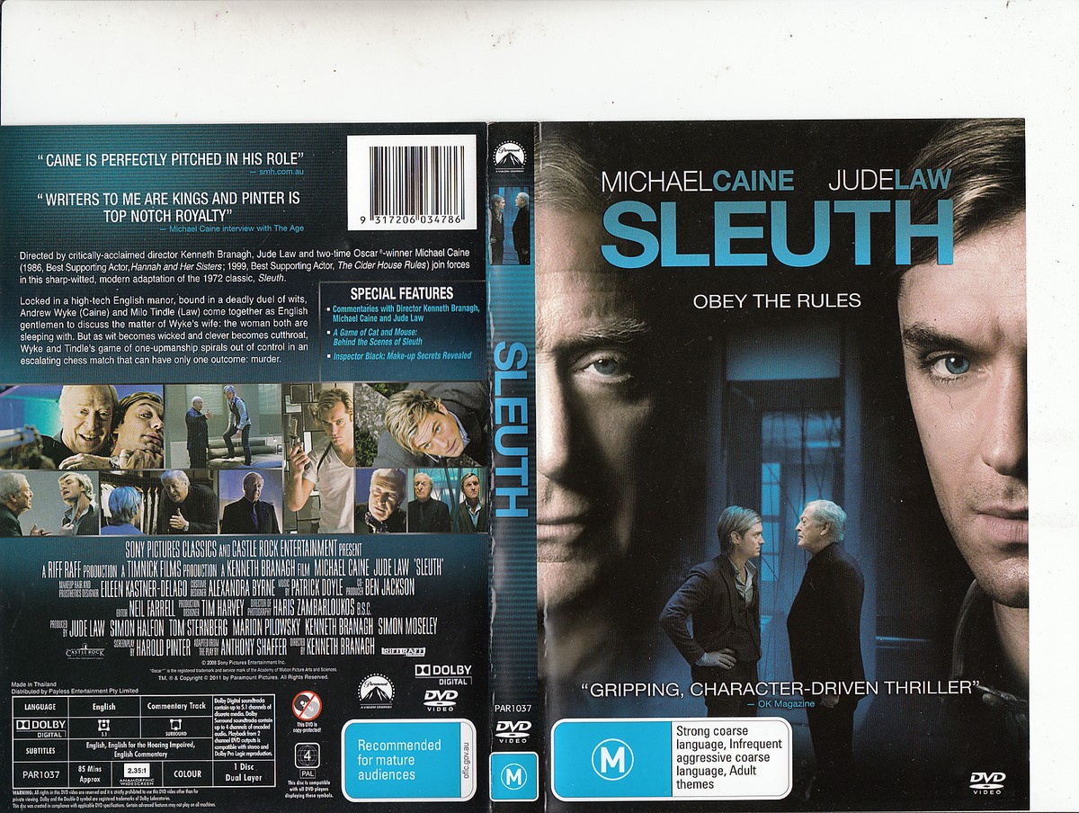 Dvd Sleuth Movie 1972 Streaming Sleuth-1972-Michael Caine-Movie-DVD
