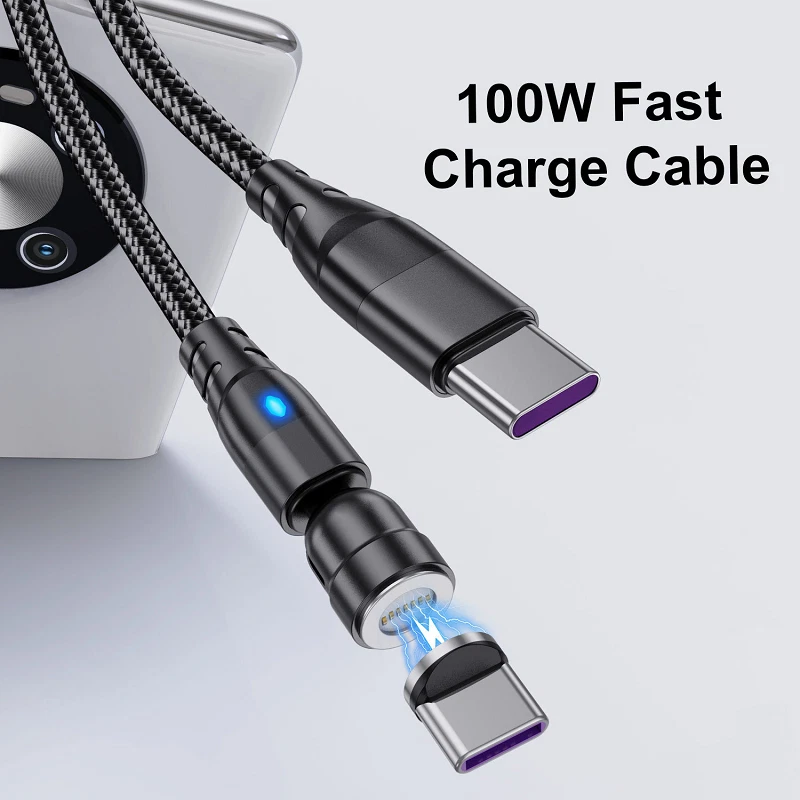 6‑in‑1 Magnetic Super Fast Charge Cable – USB C | Micro USB | IOS, 3 A PD 100 W - Image 3 of 4