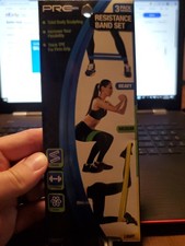 Pro Strength 3 Pack Resistance Band Set: Light, Medium  Heavy Color Coded