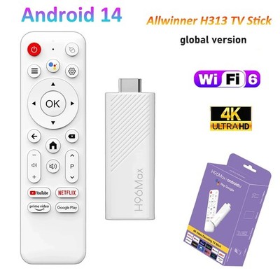 Android TV Stick H96 Max H313 4K Streaming Stick WiFi 5GHz BT5.0 2GB /16GB